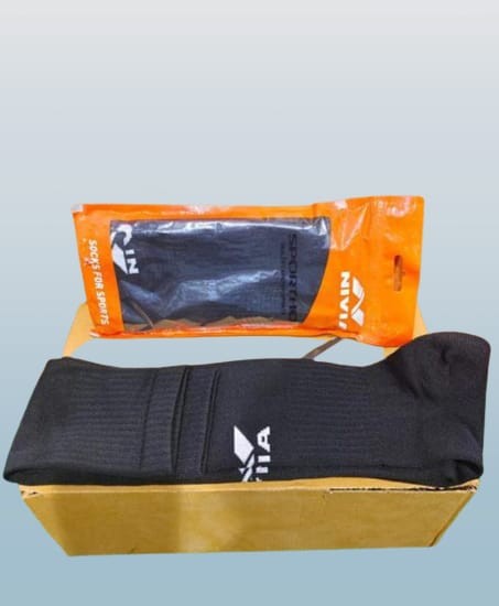 Nivia Socks For Sports ,Free Size In Black