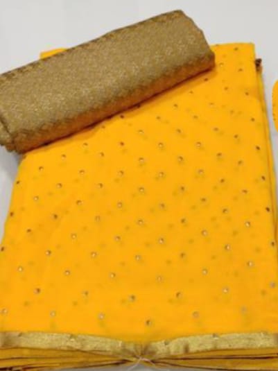 Embellished Chiffon Saree