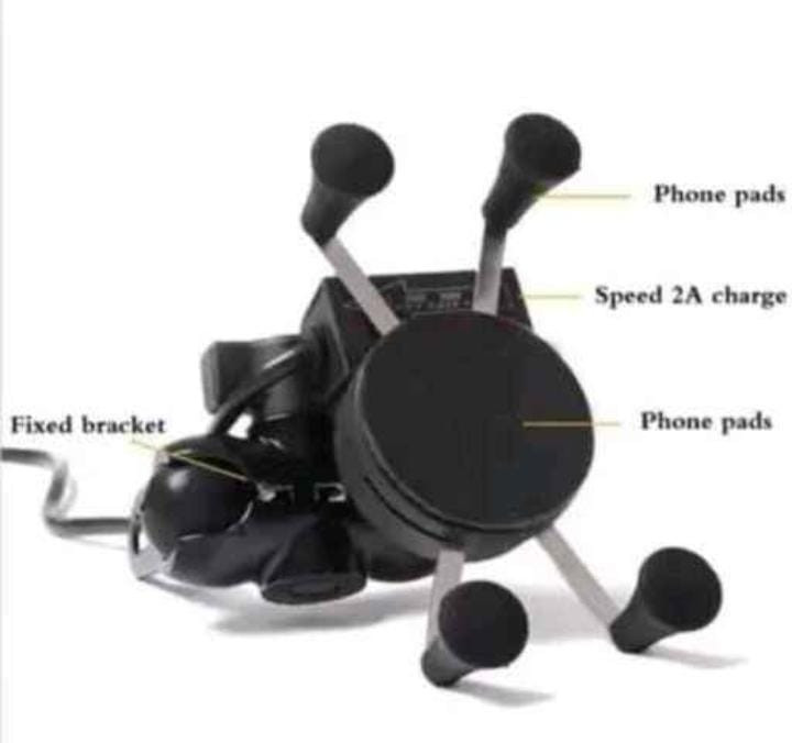 Bike Mobile Holder ABS Plastic Material 360 Degree Adjustable