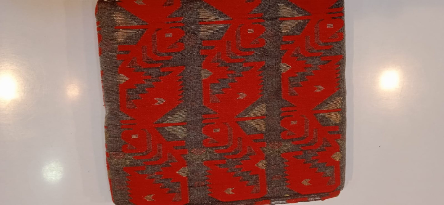 Women's Cotton Silk Exclusive Allover Soft Tant Saree(Black & Red)