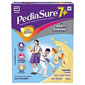 Pediasure 7+ Specialized Nutrition Drink Powder for Growing Children Vanilla Flavour 200 gm