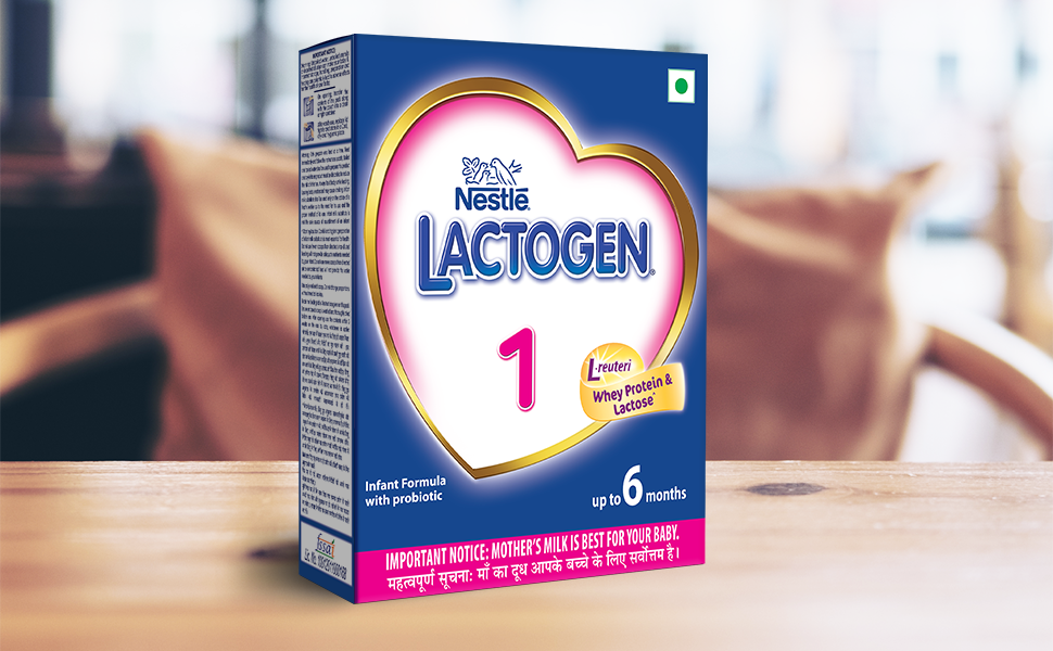 Nestle LACTOGEN 1 Infant Formula Powder - Upto 6 months, Stage 1, 400g Ba