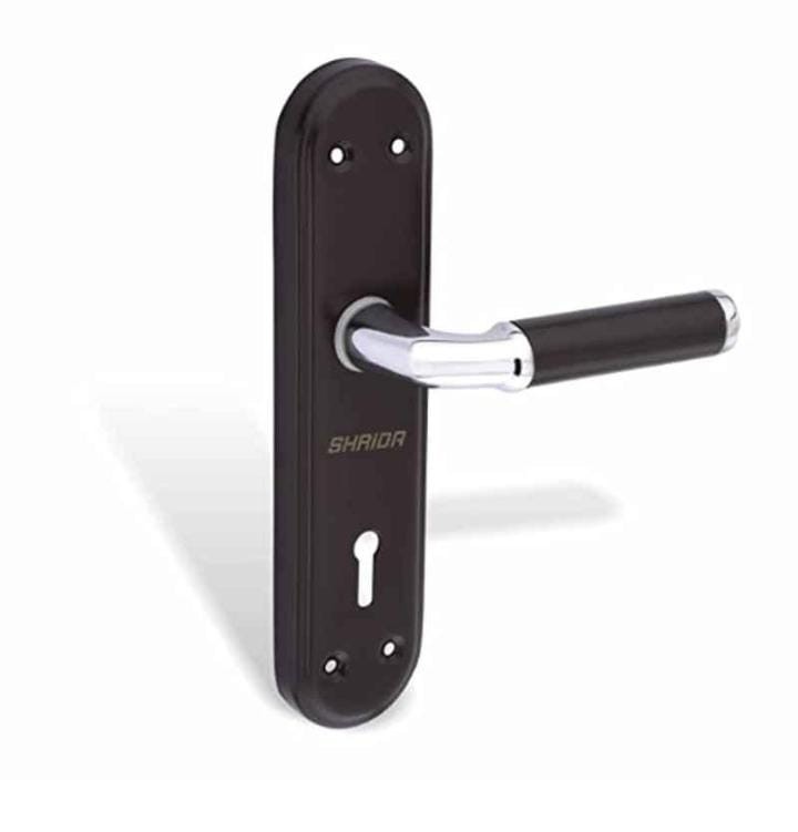 Shrida 516 cast iron polished mortise lock set with 3 keys