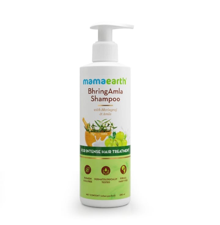 MamaEarth Bhring Amla Shampoo (250ml)