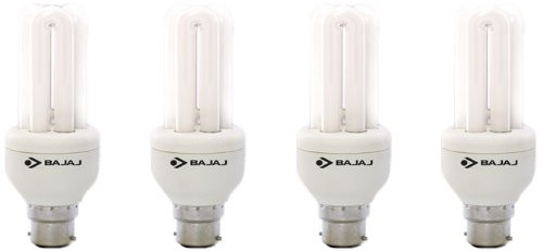 Bajaj Ecolux B22 15-Watt 2U CDL CFL (Cool Day Light) -Pack of 4