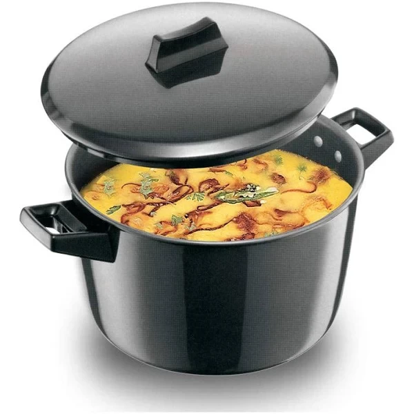 Hawkins Futura Cook n Serve Bowl, Hard Anodised Saucepan with Hard Anodised Lid, Sauce Pan for Cooking and Serving