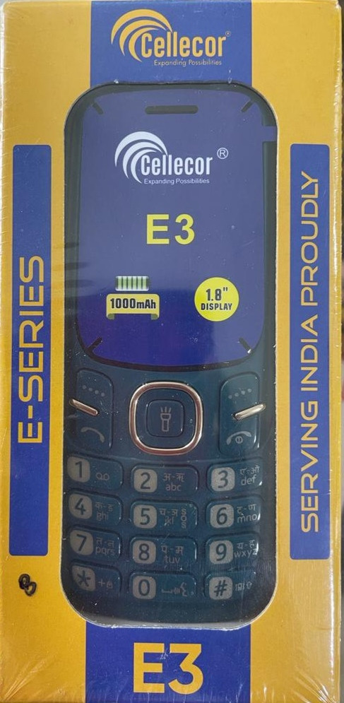 Cellecor E3 1000 mah Battery Mobile phone