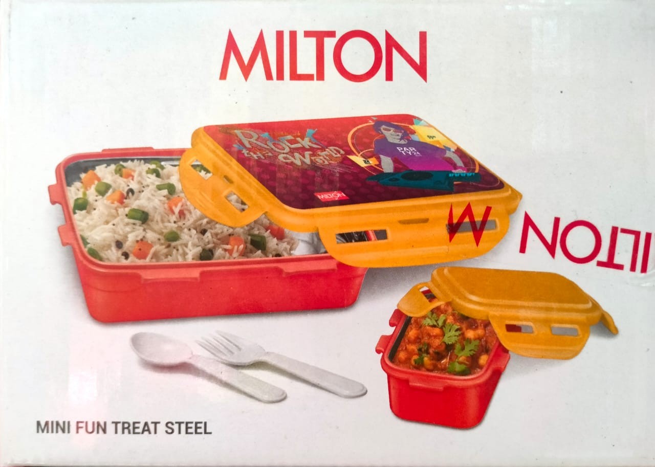 MILTON Steely Prime Insulated Inner Stainless Steel Small Tiffin Box