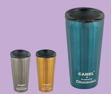 Camel Sip Vacuum Mug With Lid Rotate To Open Lid Of 360ml