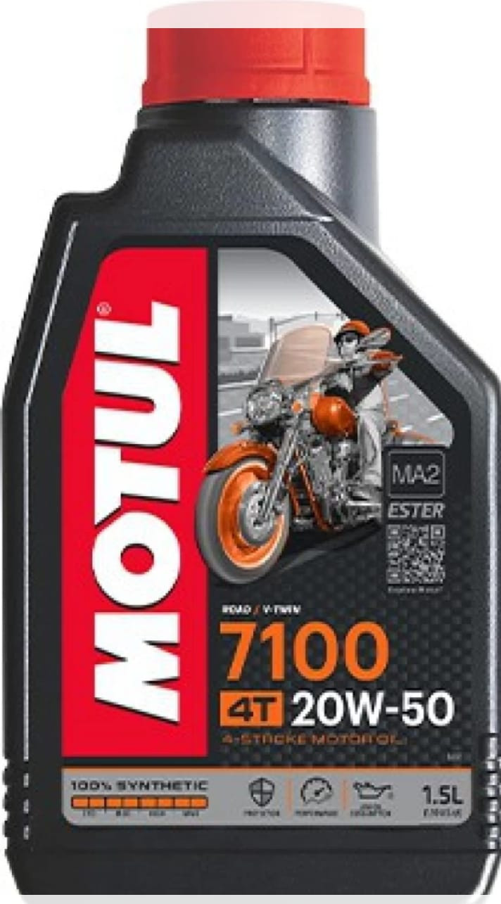 MOTUL 7100 4T 10W-50 100% Ester Synthetic Blend Engine Oil