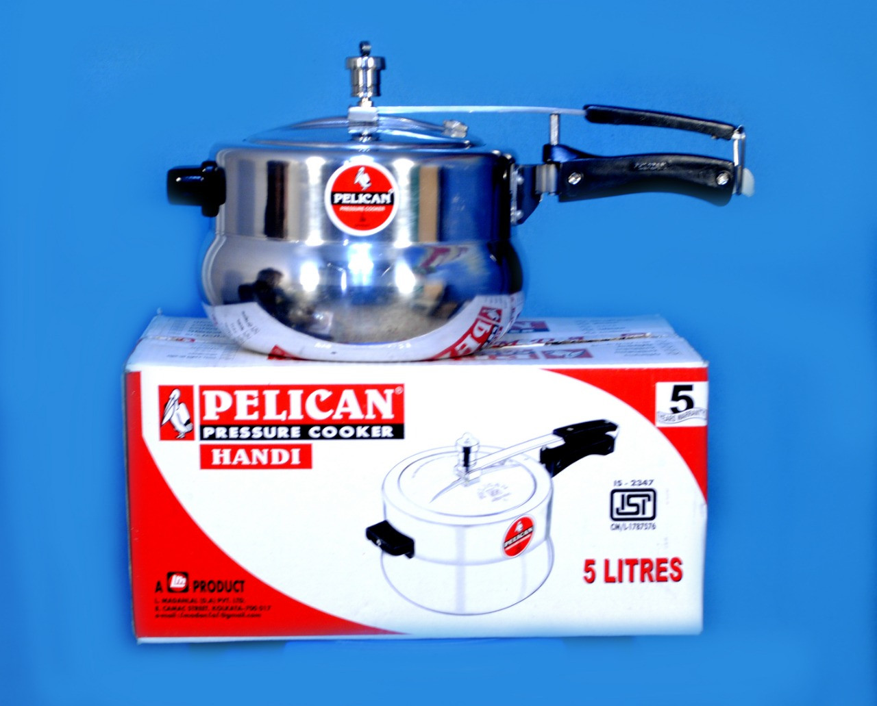 Pelican 5  Liter handi  Pressure Cooker