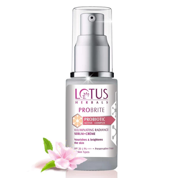 Lotus Herbals Probrite Illuminating Radiance Serum+Cream SPF-20 PA+++