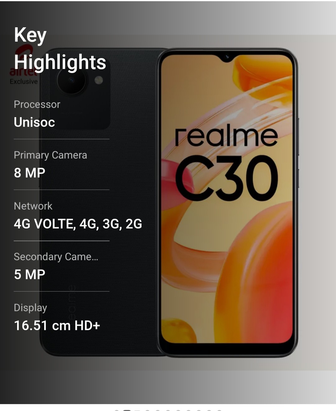 Realme C30 (32 GB Storage & 3 GB RAM) Denim Black