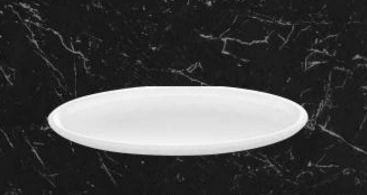 Servewell Oval Snack White Platter Pack of 1