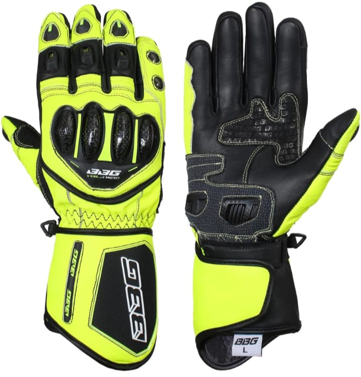 BBG RACER GLOVES NEON Riding Gloves