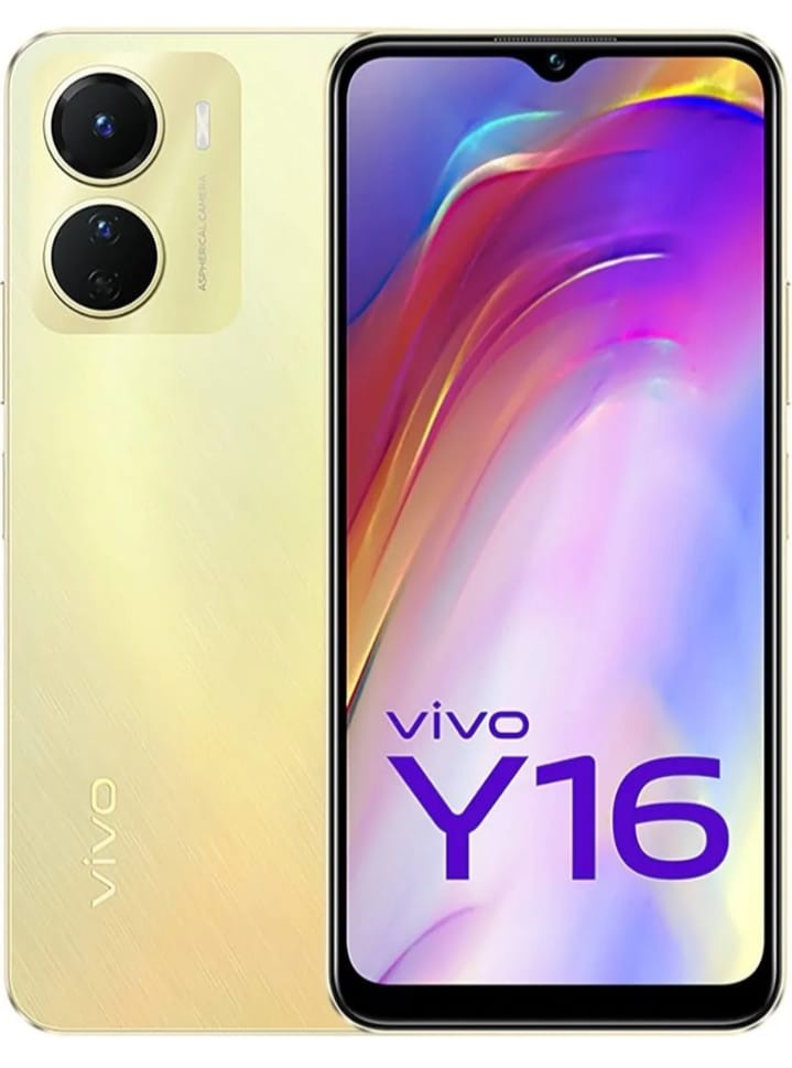 Vivo Y16 (128 GB Storage & 4 GB RAM) Colour Gold
