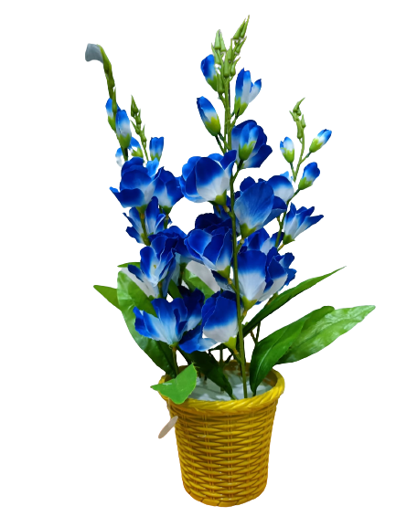 Blue Plastic Flowers/Artificial Flowers For Home Decor