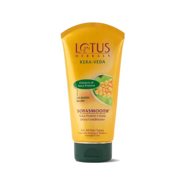 Lotus Herbals KERA-VEDA SOYASMOOTH Soya Protein Creme Deep Conditioner