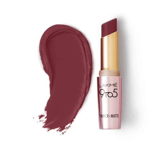 Lakme 9 To 5 Primer+ Matte Lipstick (Sangriea Weekend)