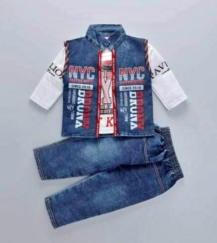 Full Sleeve T-shirt & Full Pant Set For 4 Years Old Boy