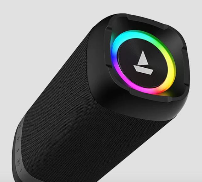 Boat Stone 500 |  Portable Bluetooth Speaker with 10W RMS Stereo Sound, RGB Lights, Bluetooth v5.0, AUX, USB & FM mode