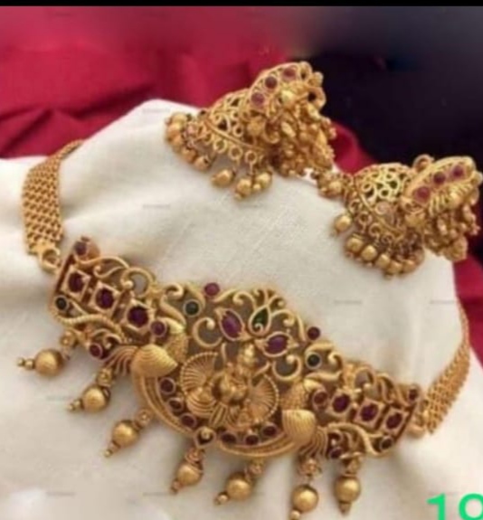 South Indian Gold Plated Choker Set