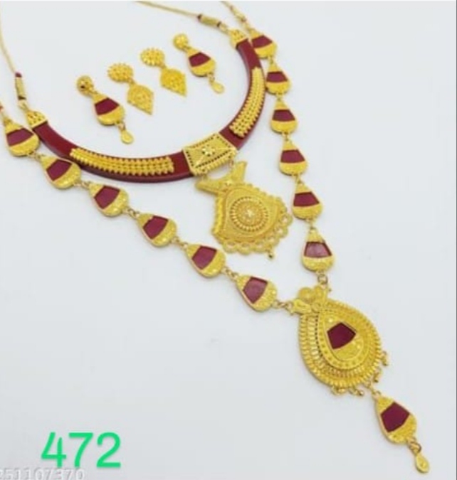 Gold Plated Sankha Pola Necklace