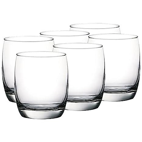 Ocean  Drink Tumbler Ivory Rock B13009 Scratch Resistant Glass Set/Light Weight Glass Set (265 ml, Set of 6)