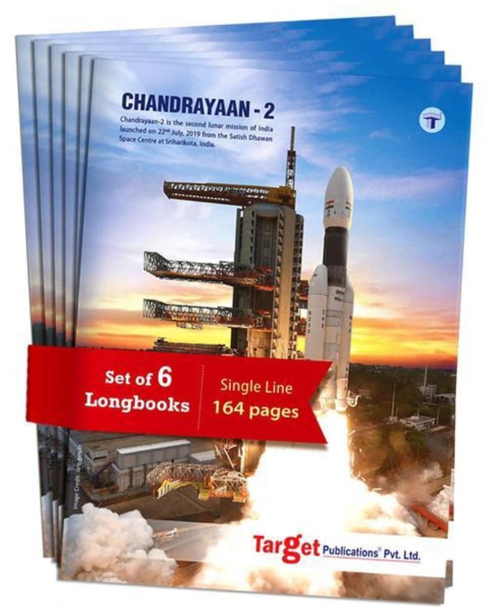 TARGET PUBLICATIONS Chandrayaan Long Notebooks | Single Line Copy