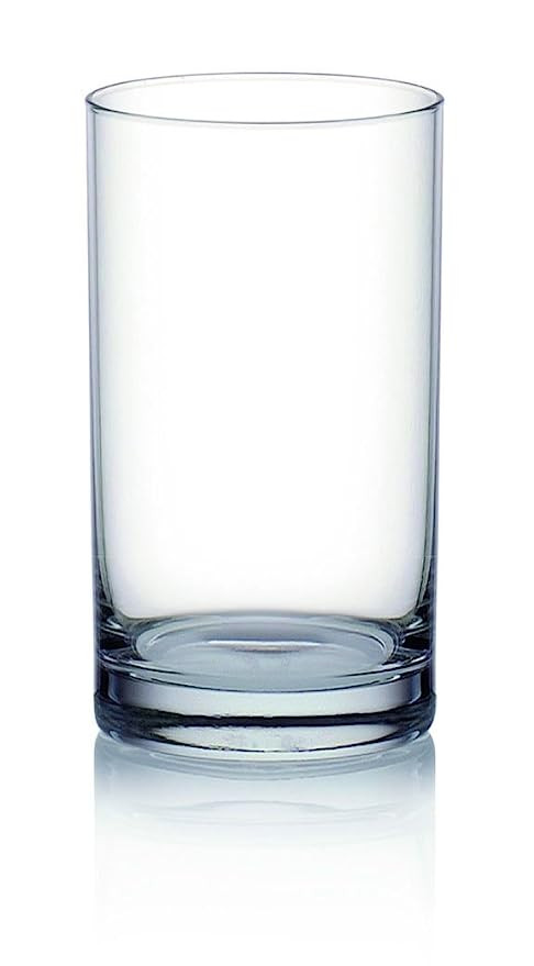 Ocean Drink Tumbler Long Cool Glass Set, 315ml, Set of 6,Transparent