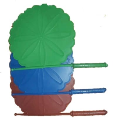 Plastic Hand Fan /Digital Pakha (Buy 3 Get 3 Free)
