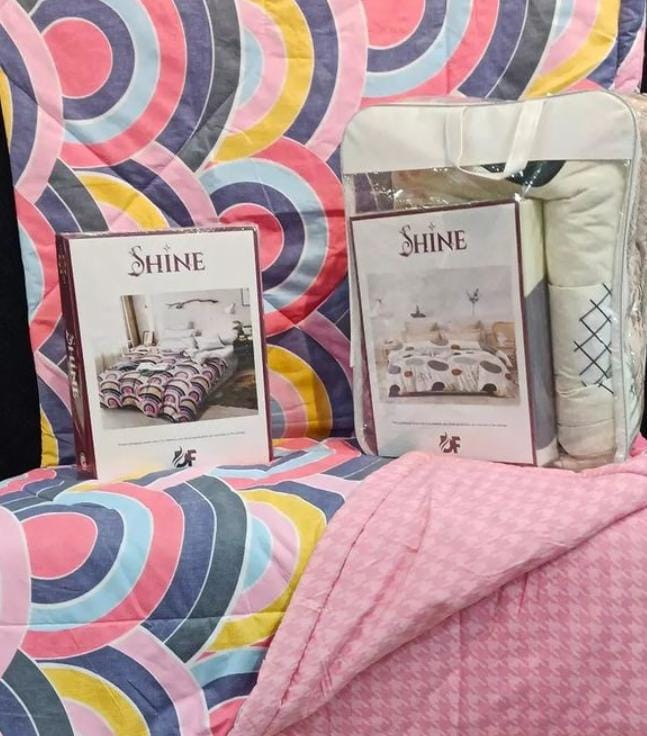 Shine blanket with pillow cover and bedsheet