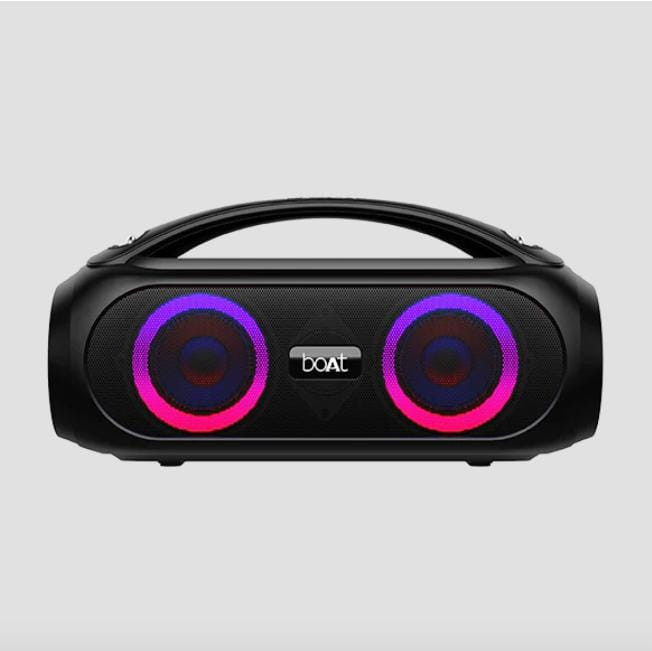 boAt Partypal 53 Portable Speaker with RGB LEDs and Mic for Calls 30 W Bluetooth Speaker  (Midnight Black, Stereo Channel)