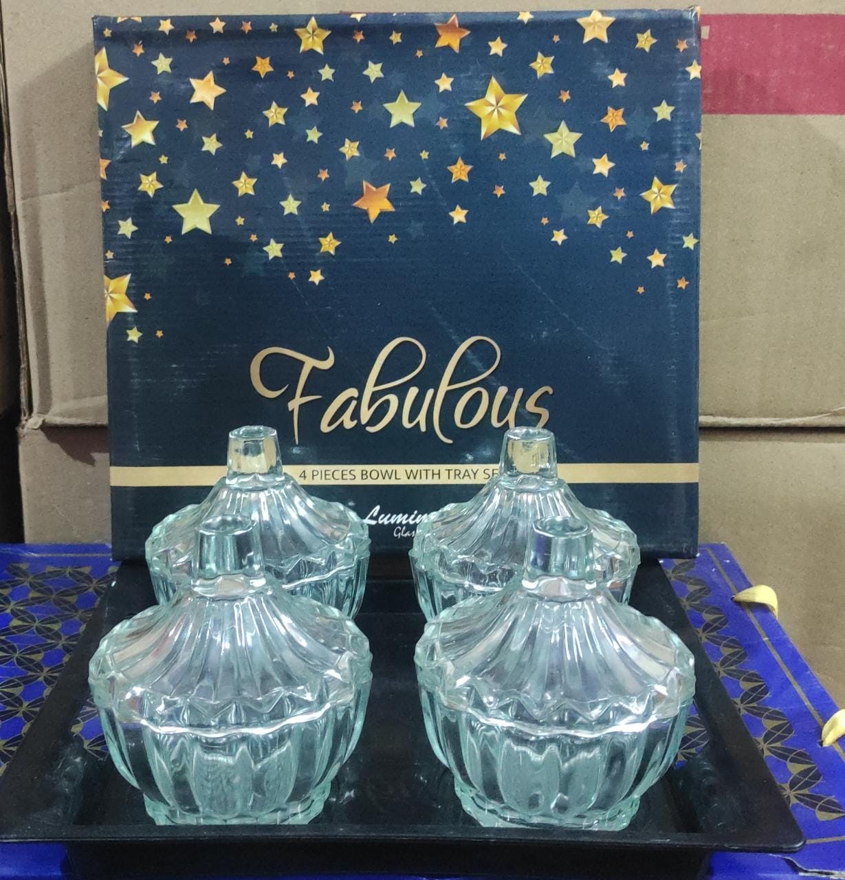 Fabulous Bowl Set With Cover With Tray