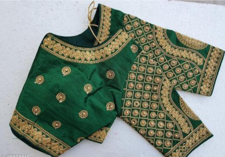 Women's Silk Half Sleeve Blouse(4 colors available)