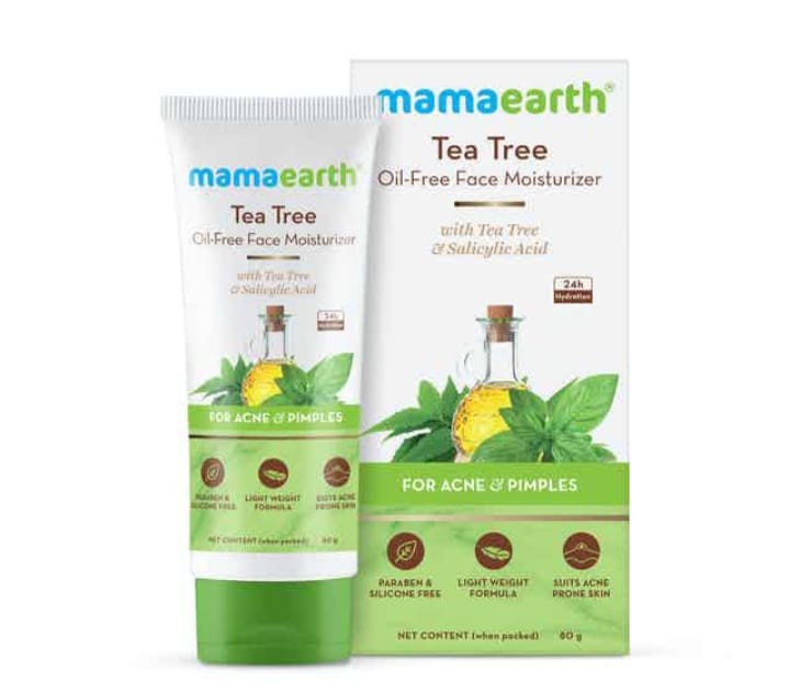 MamaEarth Tea Tree Oil Free Face Moisturizer 80gm
