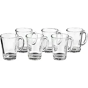 Ocean Drink Coffee & Tea Cup Nouveau Coffee Mug Set, 200ml, 6-Pieces