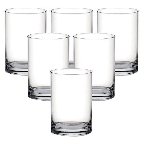 Ocean Drink Tumbler Fin Line Juice Glass, 175ml, Set Of 6