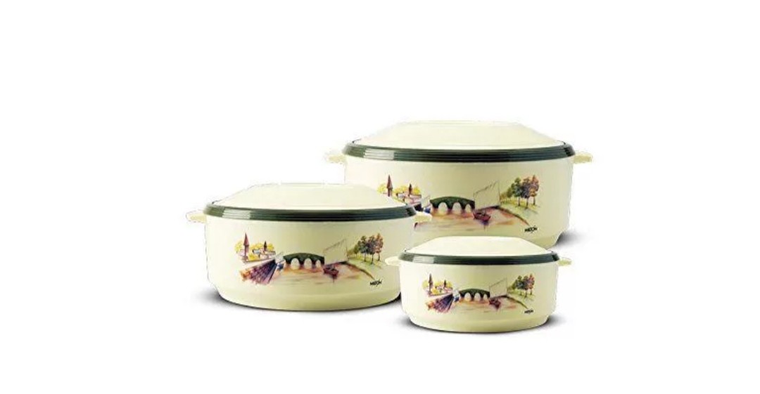 Milton Convoy Dlx 3pcs Casserole Set (500/1000/1500ml)