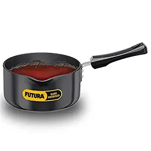 Hawkins Futura Saucepan, Hard Anodised Sauce Pan, Induction Saucepan, Small Sauce Pan, Black