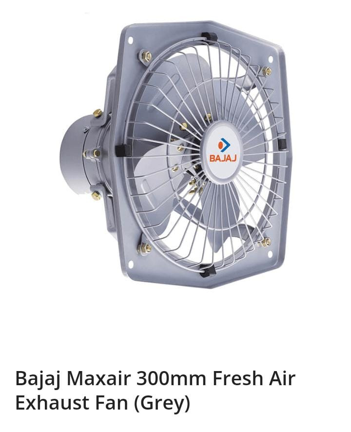 Bajaj Maxair 300mm Fresh Air Exhaust Fan (Grey)