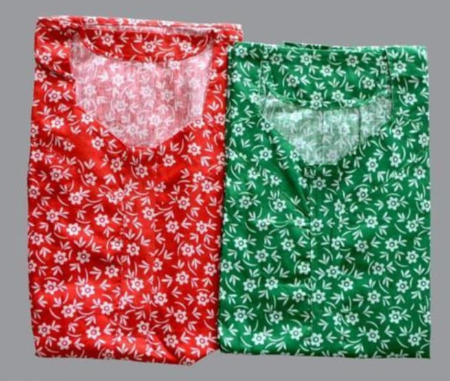 Women's 100 Cotton Printed Maternity Wear Maxi Length Nighties