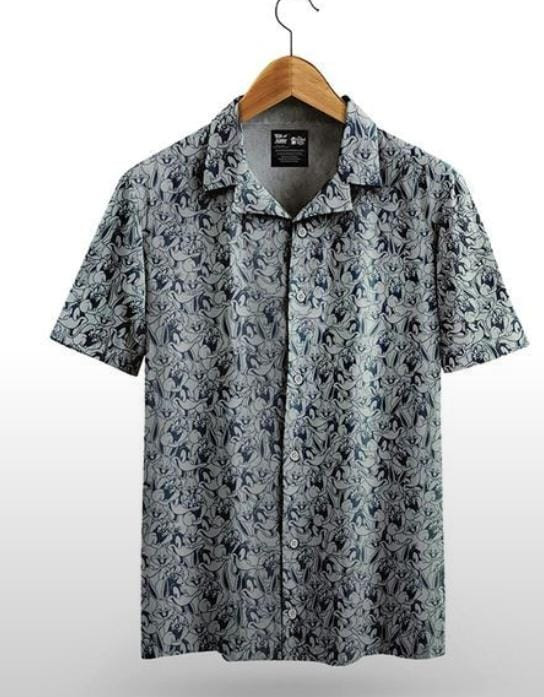 Men Slim Fit Floral Print Casual Shirt(large)