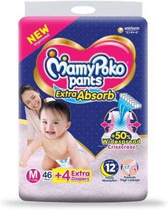 Mamy poko pants Extra Absorb Diaper (Size- M,50pic)
