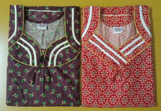 Women Cotton Printed Nighty