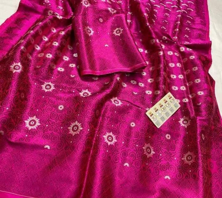 Pure Silk Mekhla Sador Saree With Blouse