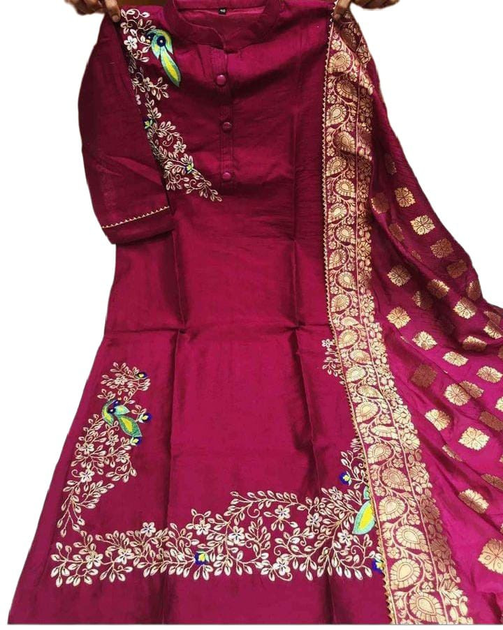 Cotton and silk mixed kurti/Kurti Size M & L