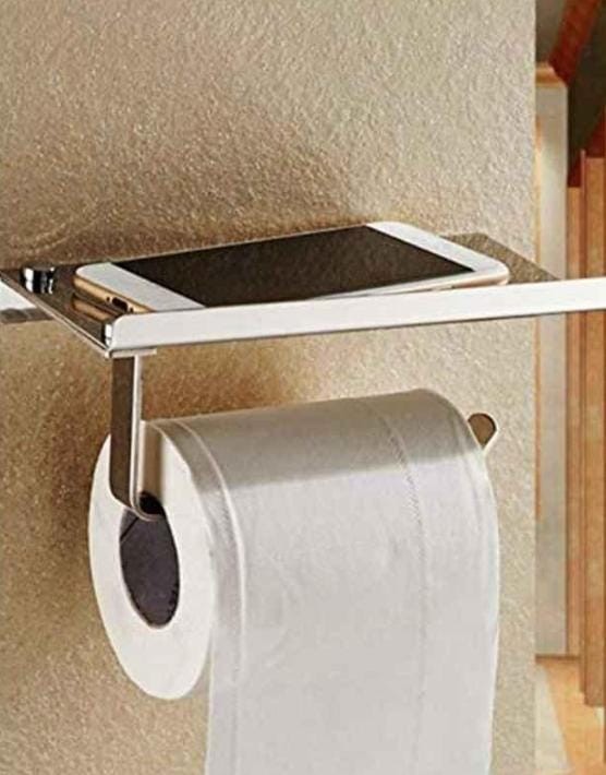 ZAP stainless steel toilet paper holder with mobile stand