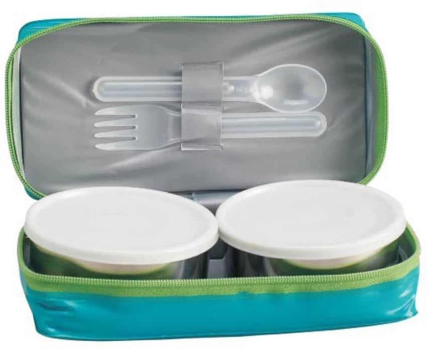 Milton Mini Lunch 2 Container (Color and Design May Vary), Stainless Steel