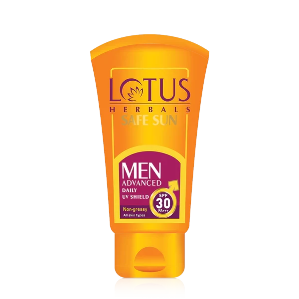 Lotus Herbal Safe Sun Advanced Men Daily UV Shield Sunscreen SPF 30